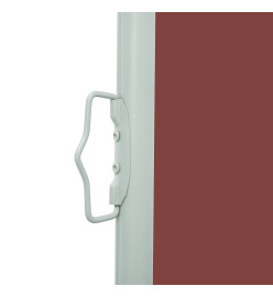 Auvent latéral rétractable de patio 100x500 cm Marron