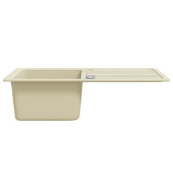 Évier de cuisine Granit Seul lavabo Beige