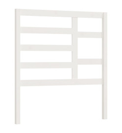 Tête de lit Blanc 106x4x104 cm Bois massif de pin