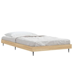 Cadre de lit chêne sonoma 90x190 cm bois d'ingénierie