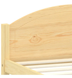 Cadre de lit Bois de pin massif 90x200 cm