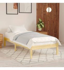Cadre de lit Bois de pin massif 100x200 cm