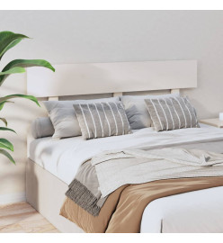Tête de lit Blanc 144x3x81 cm Bois massif de pin
