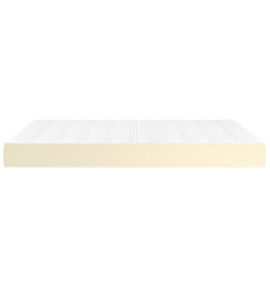 Matelas de lit à ressorts ensachés Crème 140x200x20 cm