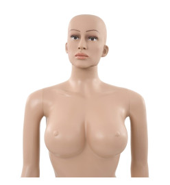 Mannequin femme sexy avec base en verre Beige 180 cm