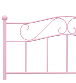 Cadre de lit Rose Métal 140 x 200 cm