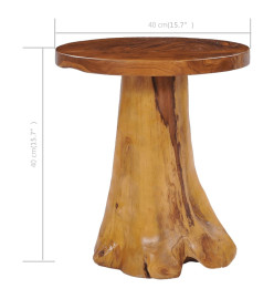 Table basse 40 x 40 cm Bois de teck massif