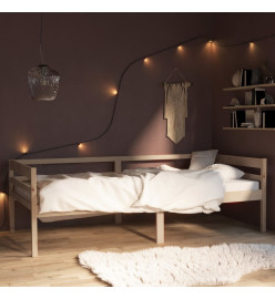 Cadre de lit Bois de pin massif 90x200 cm