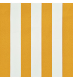 Auvent rétractable 350x150 cm Jaune et blanc