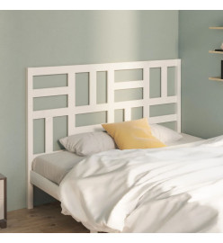 Tête de lit Blanc 146x4x104 cm Bois massif de pin