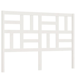 Tête de lit Blanc 146x4x104 cm Bois massif de pin