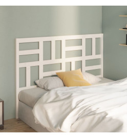 Tête de lit Blanc 146x4x104 cm Bois massif de pin
