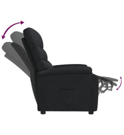 Fauteuil inclinable Noir Tissu