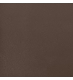 Cadre de lit avec tête de lit Marron 100x200 cm Similicuir