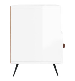 Meuble TV Blanc brillant 102x36x50 cm Bois d'ingénierie