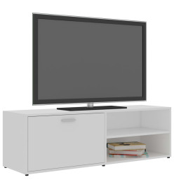 Meuble TV Blanc 120x34x37 cm Bois d'ingénierie