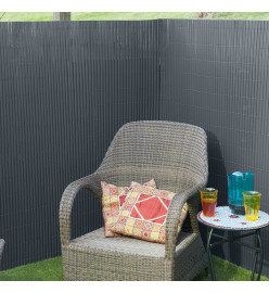 Nature Écran de jardin à double face PVC 1x3 m Anthracite