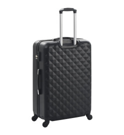 Valise rigide 3 pcs Noir ABS