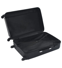 Valise rigide 3 pcs Noir ABS