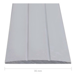 Profils de sol 5 pcs Aluminium 134 cm Argenté