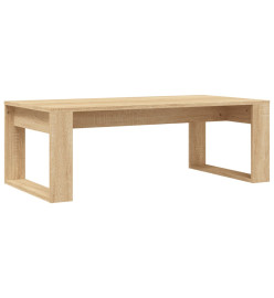 Table basse chêne sonoma 102x50x35 cm bois d'ingénierie