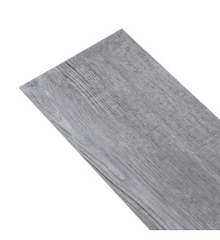 Planches de plancher PVC autoadhésif 2,51 m² 2 mm Gris bois mat