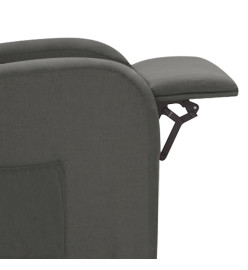 Fauteuil électrique de massage Gris foncé Tissu