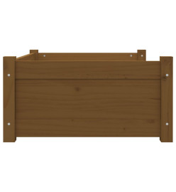 Lit pour chien Marron miel 75,5x55,5x28 cm Bois de pin solide