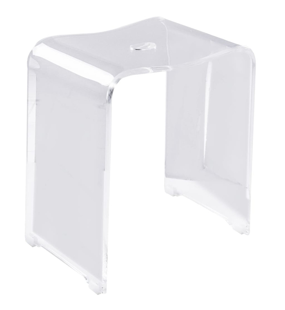 RIDDER Tabouret de salle de bain Trendy Transparent