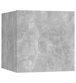 Ensemble de meubles TV 6 pcs Gris béton Aggloméré