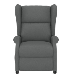 Fauteuil de massage électrique à oreilles gris foncé Tissu