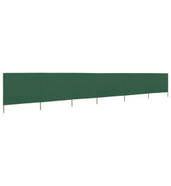 Paravent 6 panneaux Tissu 800 x 80 cm Vert