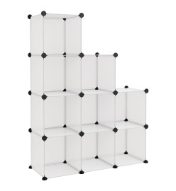 Cubes de rangement 9 pcs Transparent PP