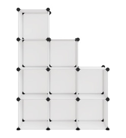 Cubes de rangement 9 pcs Transparent PP