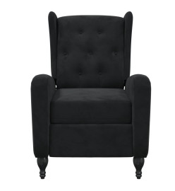 Fauteuil de massage inclinable noir velours