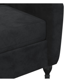 Fauteuil de massage inclinable noir velours