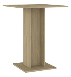 Table de bistro Chêne sonoma 60x60x75 cm Aggloméré