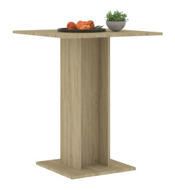 Table de bistro Chêne sonoma 60x60x75 cm Aggloméré