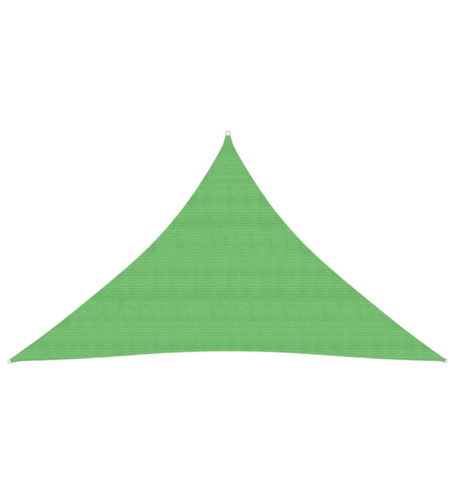 Voile d'ombrage 160 g/m² Vert clair 3x3x4,2 m PEHD