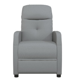 Fauteuil de massage inclinable Gris clair Tissu