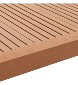 Cornière de terrasse 5 pcs WPC 170 cm Marron clair