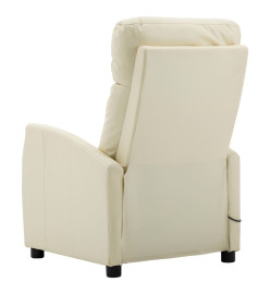 Fauteuil de massage Crème Similicuir