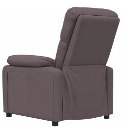 Fauteuil de massage Marron foncé Tissu