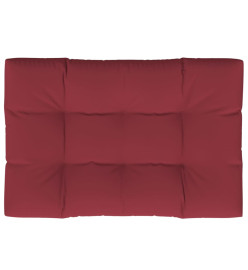 Coussin de palette rouge bordeaux 120x80x12 cm tissu