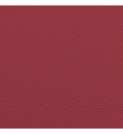 Coussin de palette rouge bordeaux 120x80x12 cm tissu