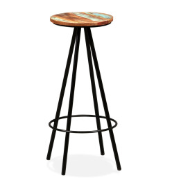 Ensemble de bar 3 pcs Bois de récupération massif