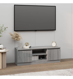 Meuble TV avec porte Sonoma gris 102x30x36 cm