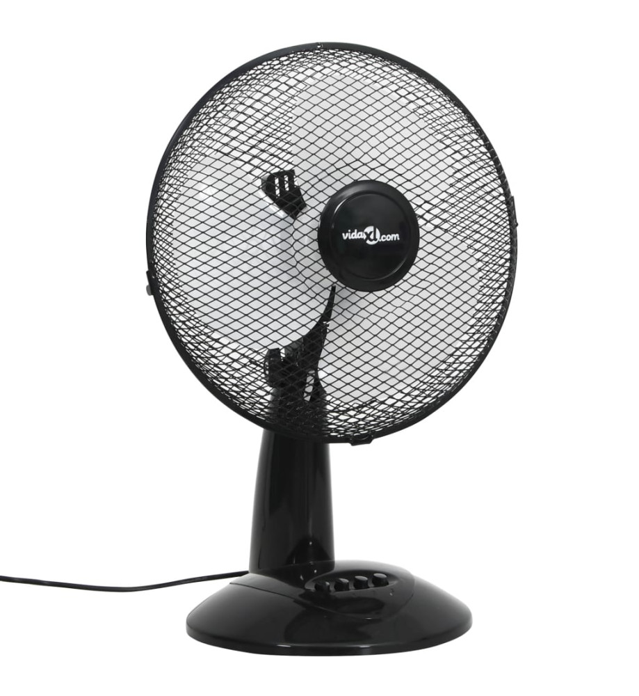 Ventilateur de table 3 vitesses 30 cm 40 W Noir