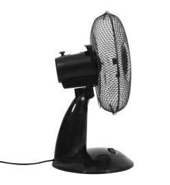 Ventilateur de table 3 vitesses 30 cm 40 W Noir