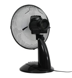 Ventilateur de table 3 vitesses 30 cm 40 W Noir